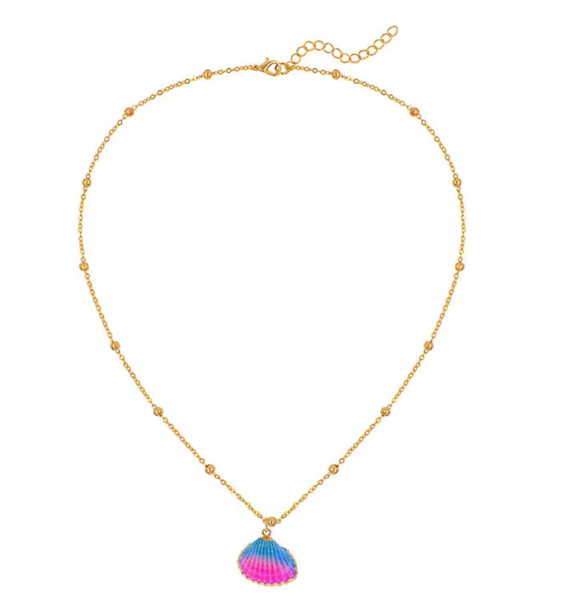 Colorful shell necklace